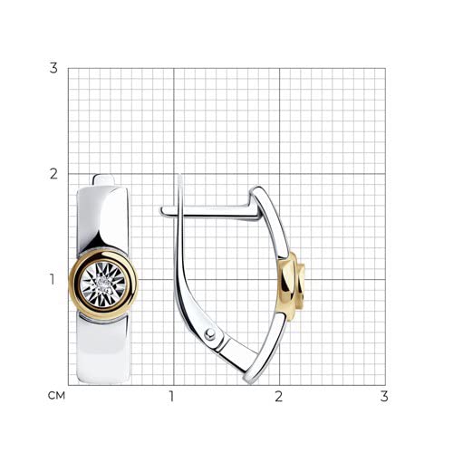 BEM Schmuck Sokolov Ohrringe 925 Silber mit Brillanten