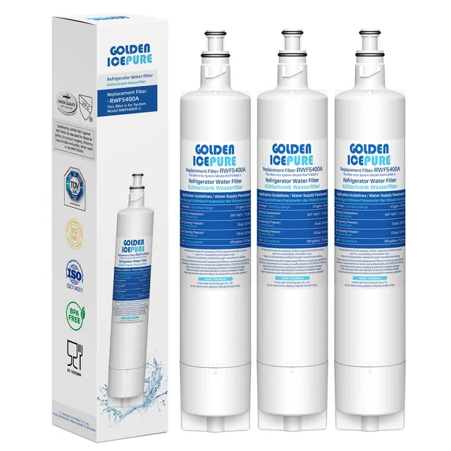 Golden IcePure RWF5400A Kühlschrankfilter 3er Pack Chlor-Schutz