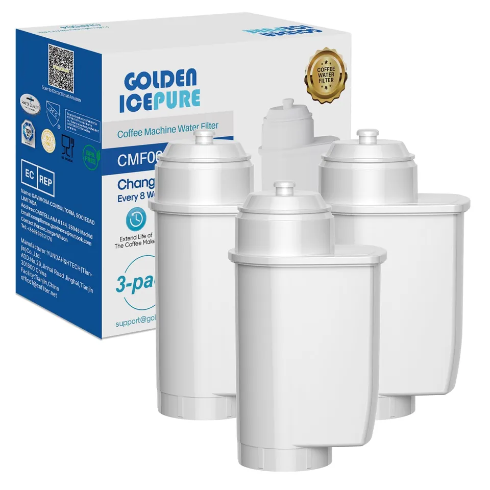 GOLDEN ICEPURE Kaffee Wasserfilter Siemens EQ 3er Pack Kalkschutz