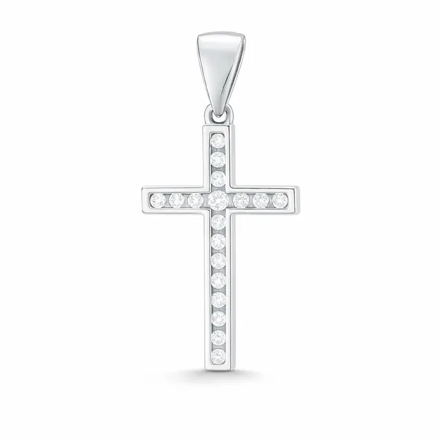Sokolov Kreuzanhänger 925 Silber mit Zirkonia