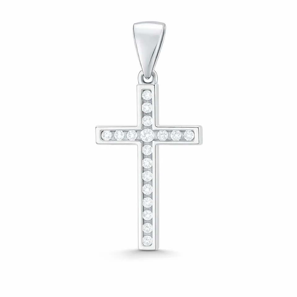 Sokolov Kreuzanhänger 925 Silber mit Zirkonia