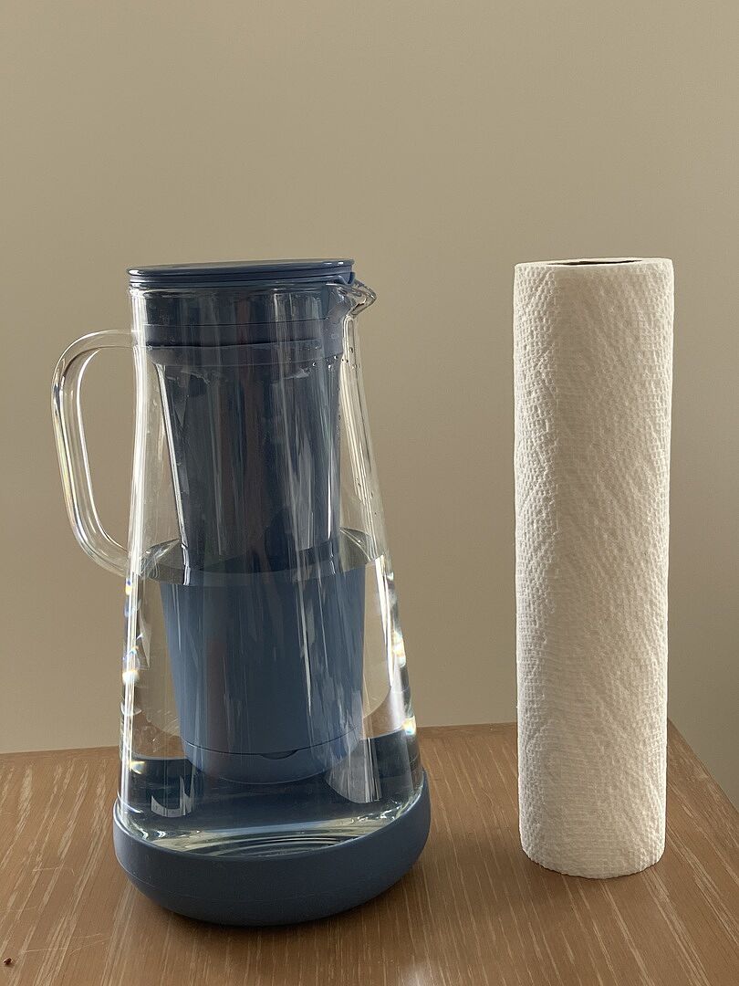 LifeStraw Home 7-Cup Glass Filterkanne White mit Bakterienfilter