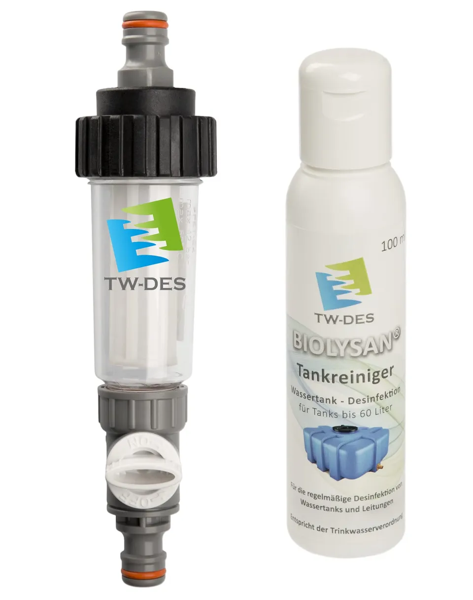 TW-DES Economy Hygieneset Befüllfilter BIOLYSAN 60l Tank