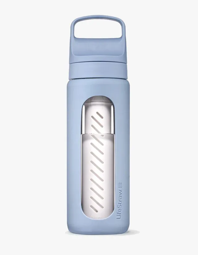 LifeStraw Go Series Glas Trinkflasche 591 ml Icelandic Blue