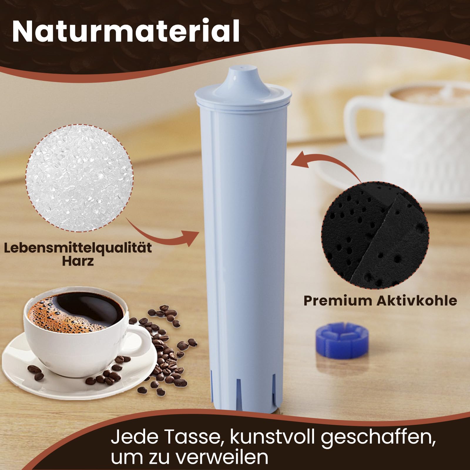 Golden IcePure Jura Blue Wasserfilter 71312 4 Stück