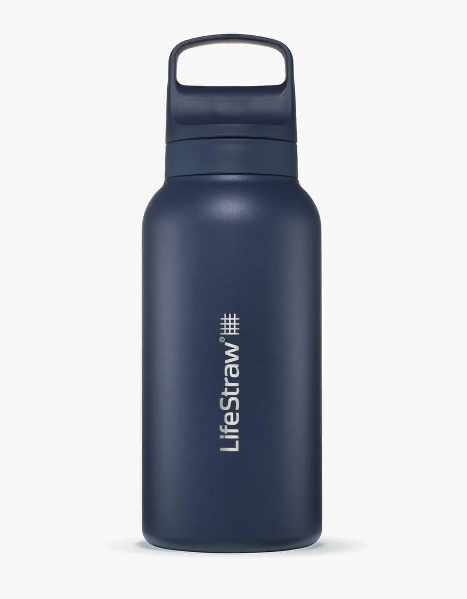 LifeStraw Go Series Edelstahl-Filterflasche 1L Aegean Sea