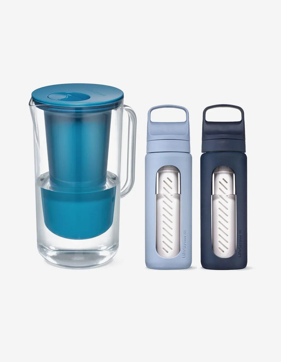 LifeStraw Bundle & Save Off-Campus Filterkanne Blau Set