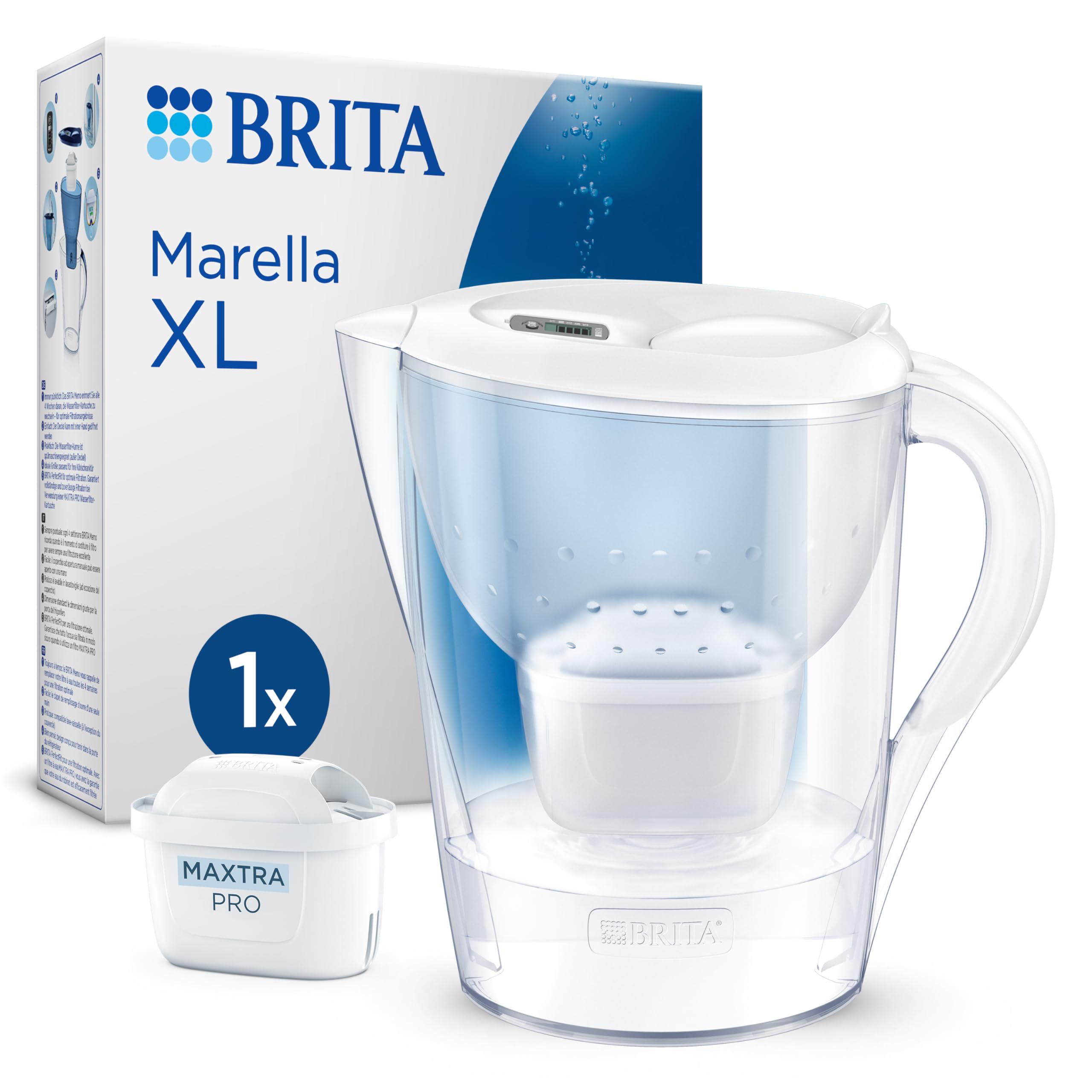 BRITA Marella XL Tischwasserfilter 3,5L Pure Performance