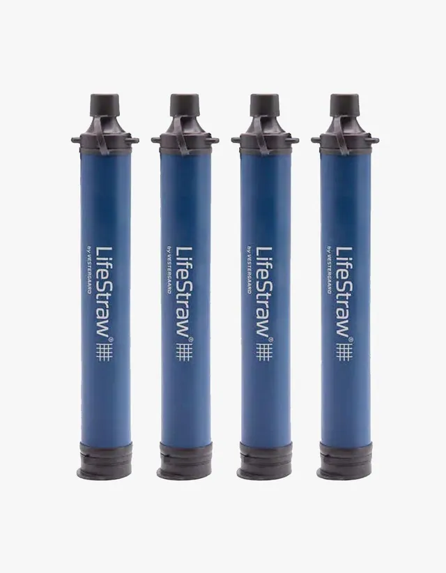 LifeStraw Personal Wasserfilter Navy 4er Pack Strohhalm
