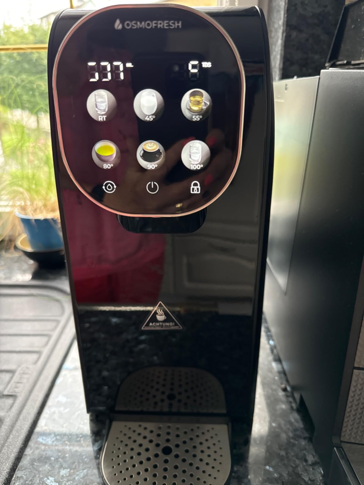 OsmoFresh Quella Pro Osmoseanlage Black UV Heißwasser Mineralien