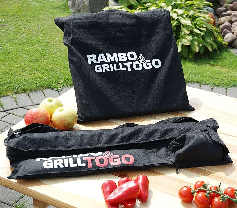 BEM Rambo ToGo Schaschlikgrill Edelstahl mit Motor Set