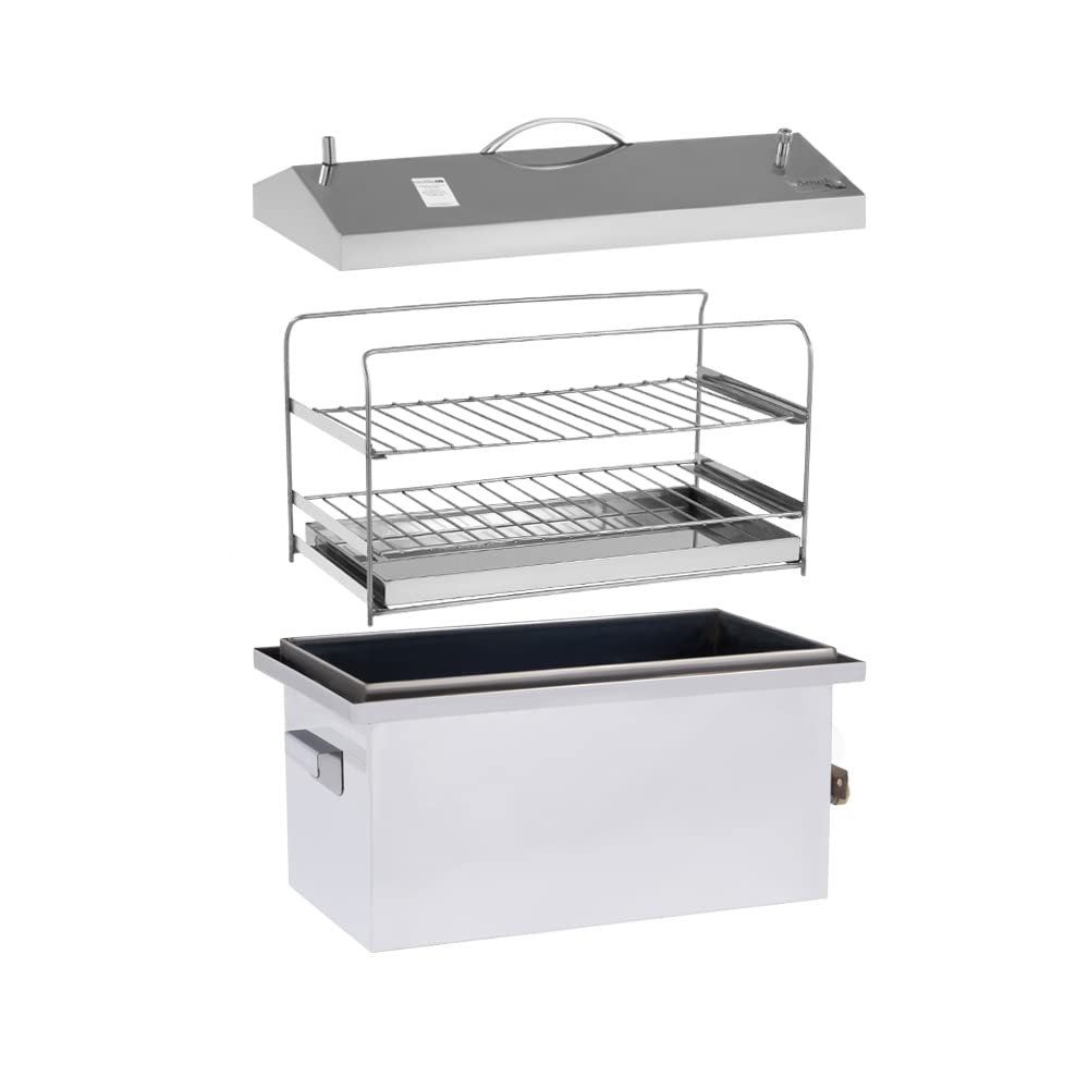 BEM Grillen Garten Räuchermeister Smoker Mini Edelstahl