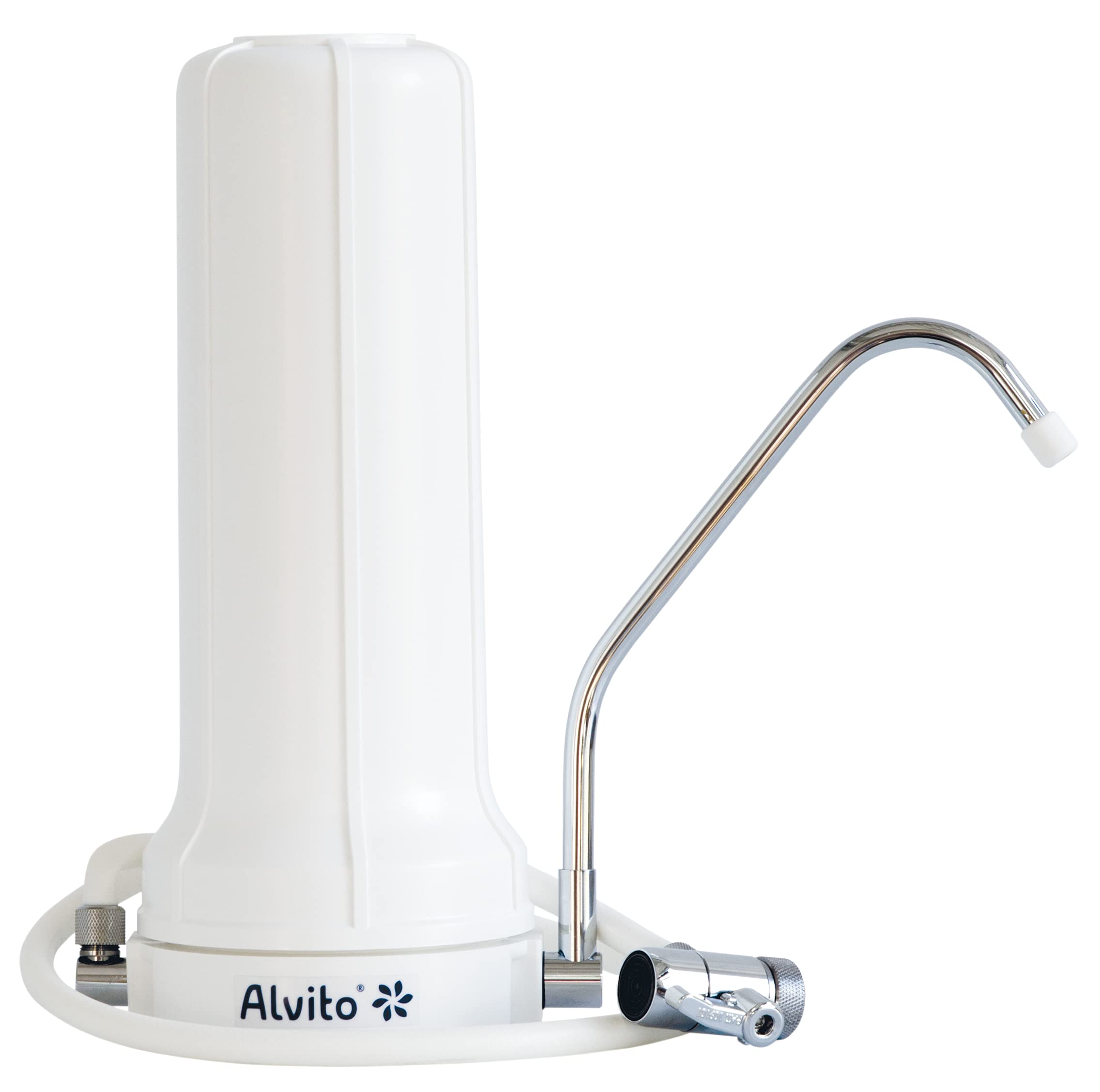 Alvito Auftisch Wasserfilter Basic Weiß ohne Kartusche