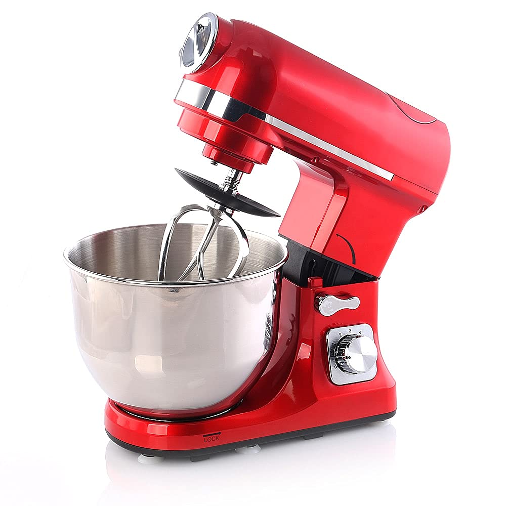 BEM Alex Küchenmaschine rot 5L 1800W mit Fleischwolf