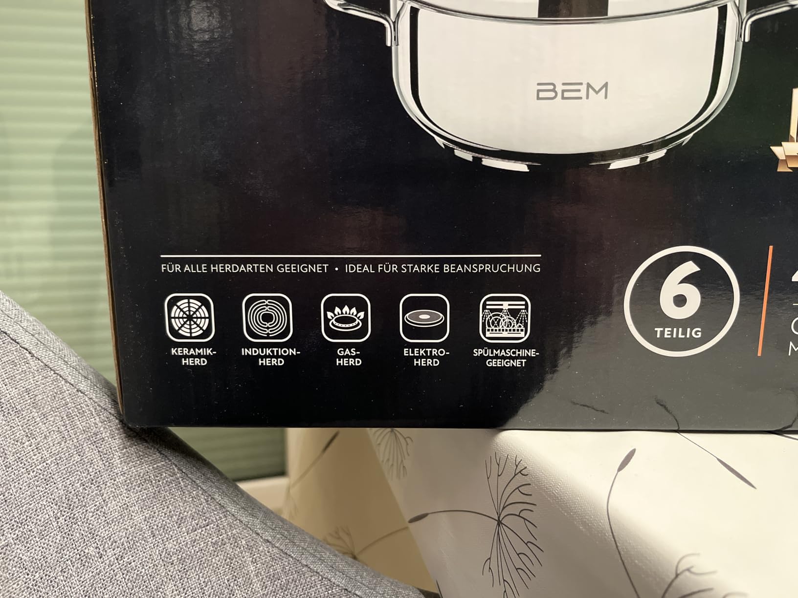 BEM Dampfkocher Edelstahl 28 cm 6-tlg Mantowarka