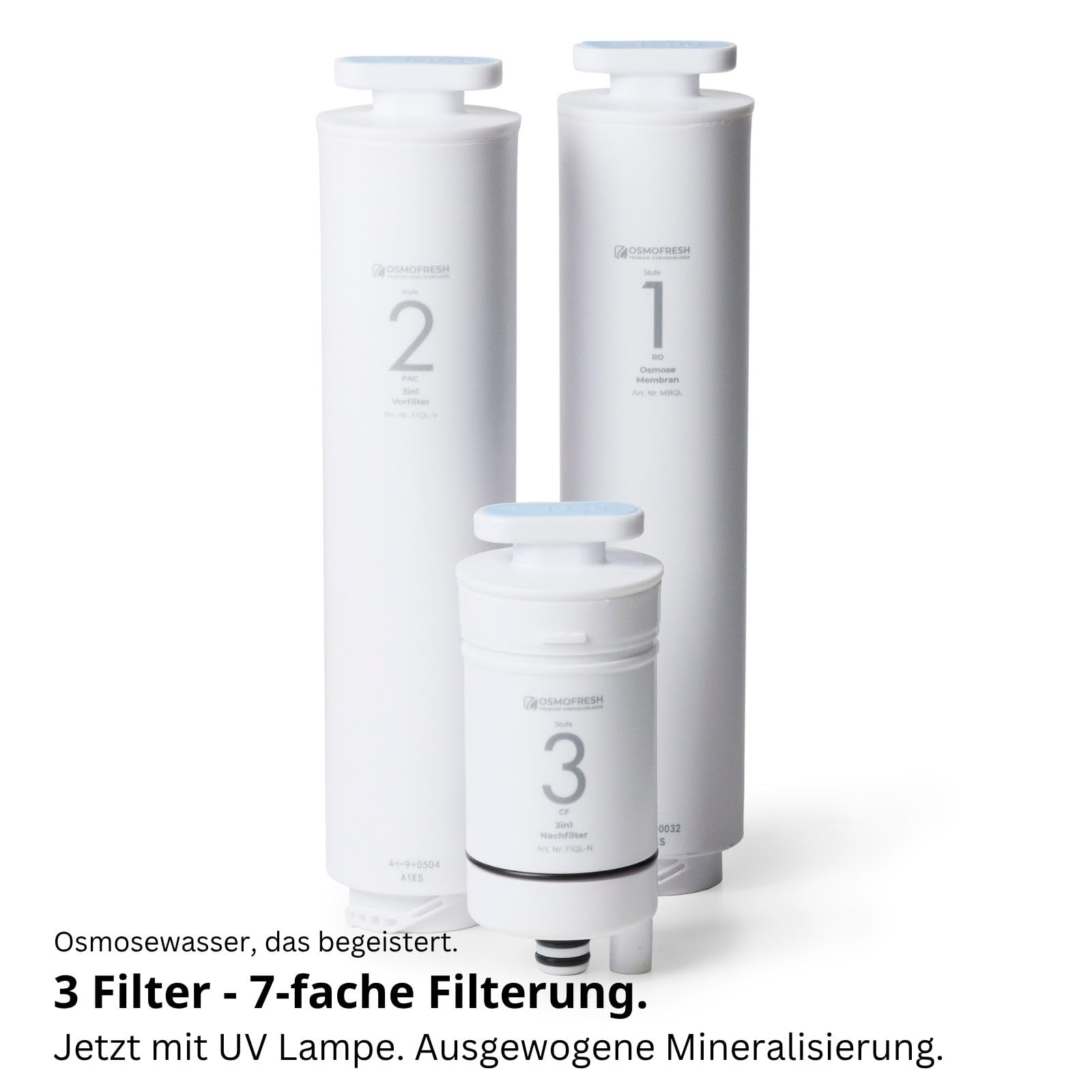 OsmoFresh Quella Life Osmoseanlage Black Heißwasser 6 Stufen