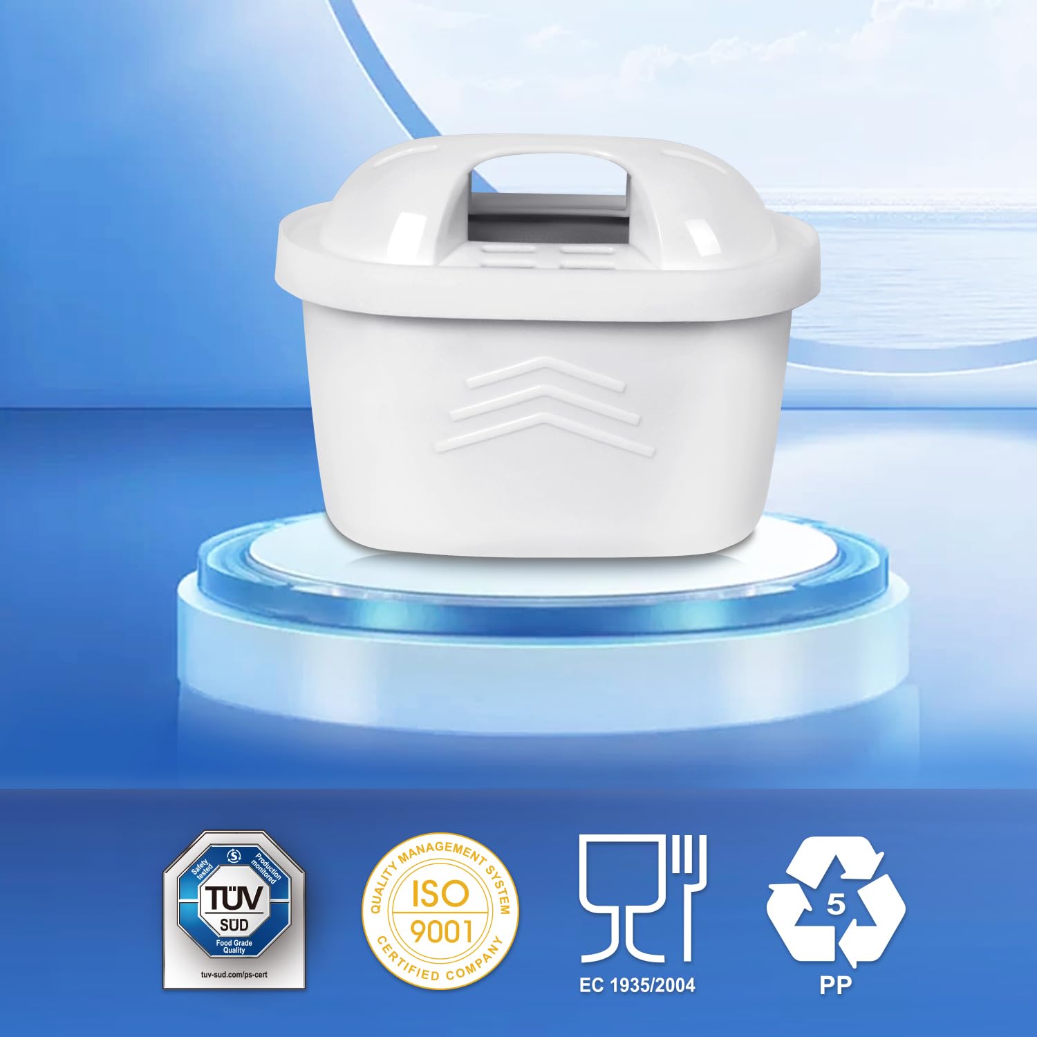 Golden IcePure Wasserfilter-Kanne 4,4 l für Brita Kartuschen