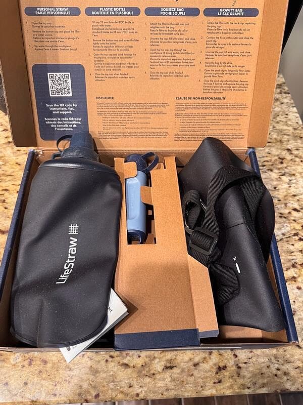 LifeStraw Peak Series 3-in-1 Kit Wasserfilter mit 3L Beutel