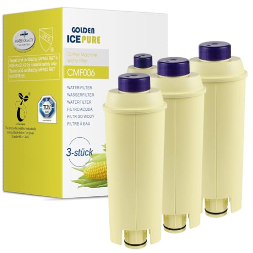 Golden IcePure Coffee Wasserfilter DeLonghi DLSC002 3 Stück Kalk