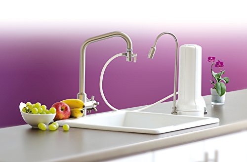 Alvito AuftischFilter Pro Wasserfilter weiß hohes Auslaufrohr