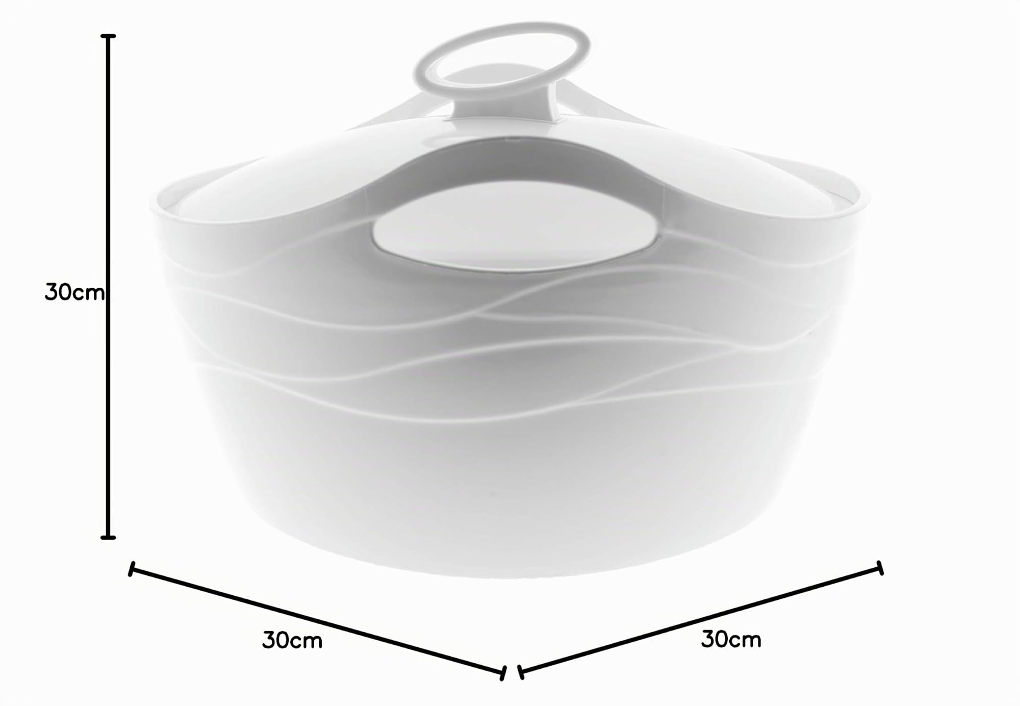 BEM Thermoschüssel Edelstahl mit Deckel 3,5L Warmhaltebox