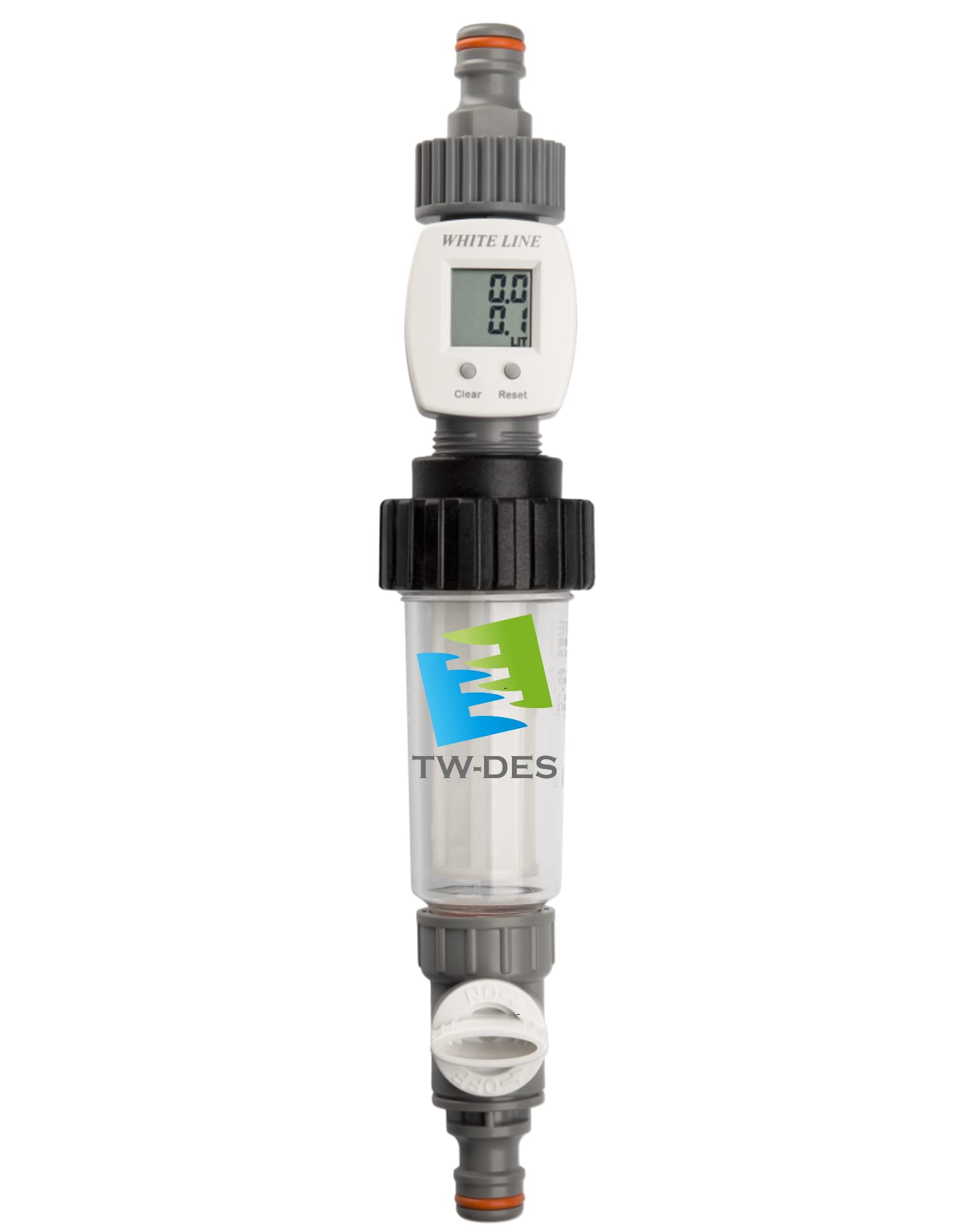 TW-DES Befüllfilter Comfort Wasserfilter mit Wasseruhr Gardena