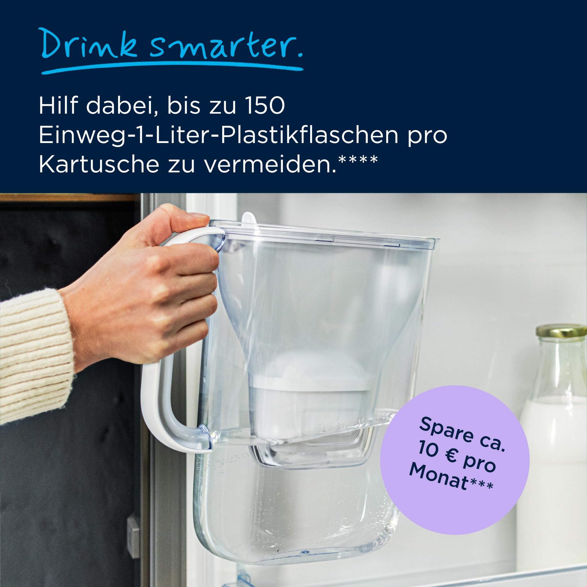 BRITA Tischwasserfilter Style Essential Kanne 6x Filter Chlor