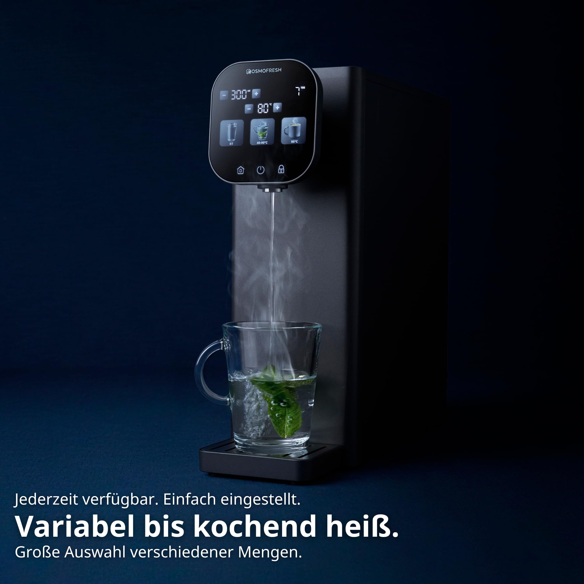 OsmoFresh Fusion Stream Osmoseanlage Auftisch Heißwasser UV