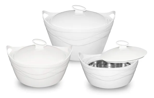 BEM Thermoschüssel Edelstahl mit Deckel 3,5L Warmhaltebox