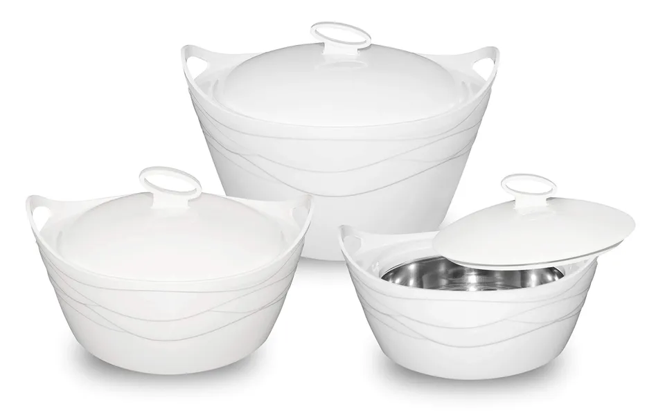 BEM Thermoschüssel Edelstahl mit Deckel 3,5L Warmhaltebox
