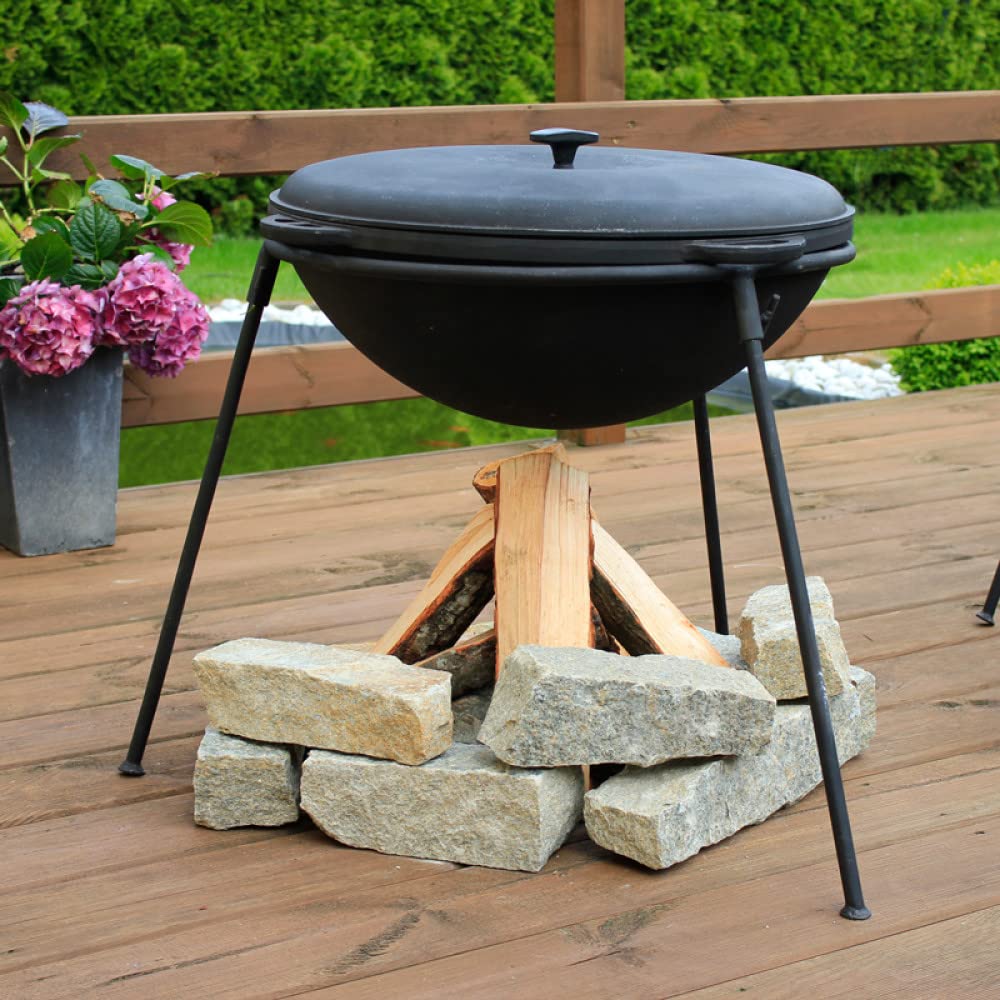 BEM Dreibein Gusseisendreifuß Kasan Grill Garten