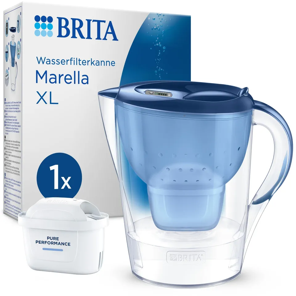 BRITA Marella XL Tischwasserfilter 3,5 L 1x Pure Performance