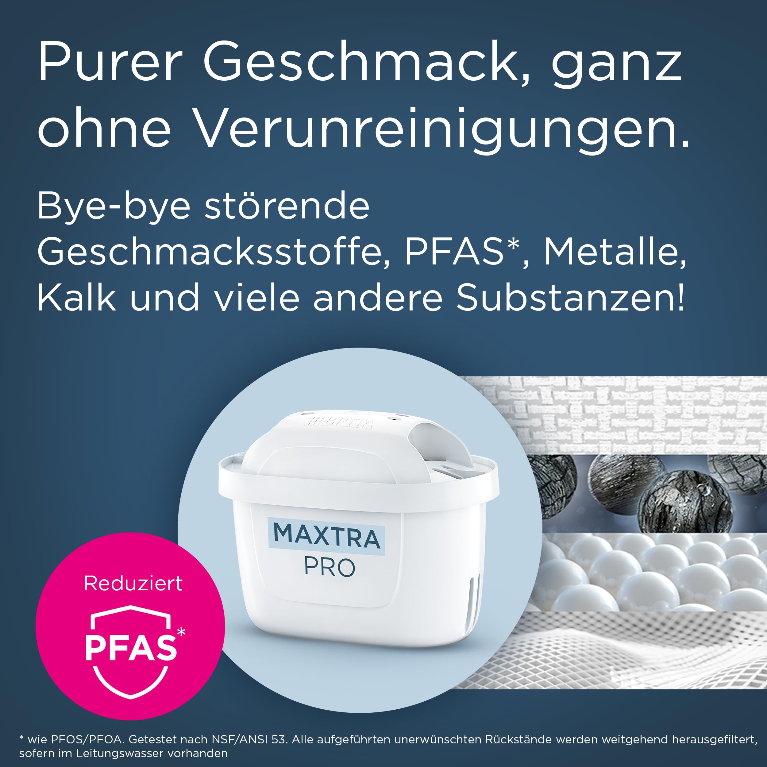 Brita Marella Tischwasserfilter-Kanne mit 1x Pure Performance Chlor-Filter