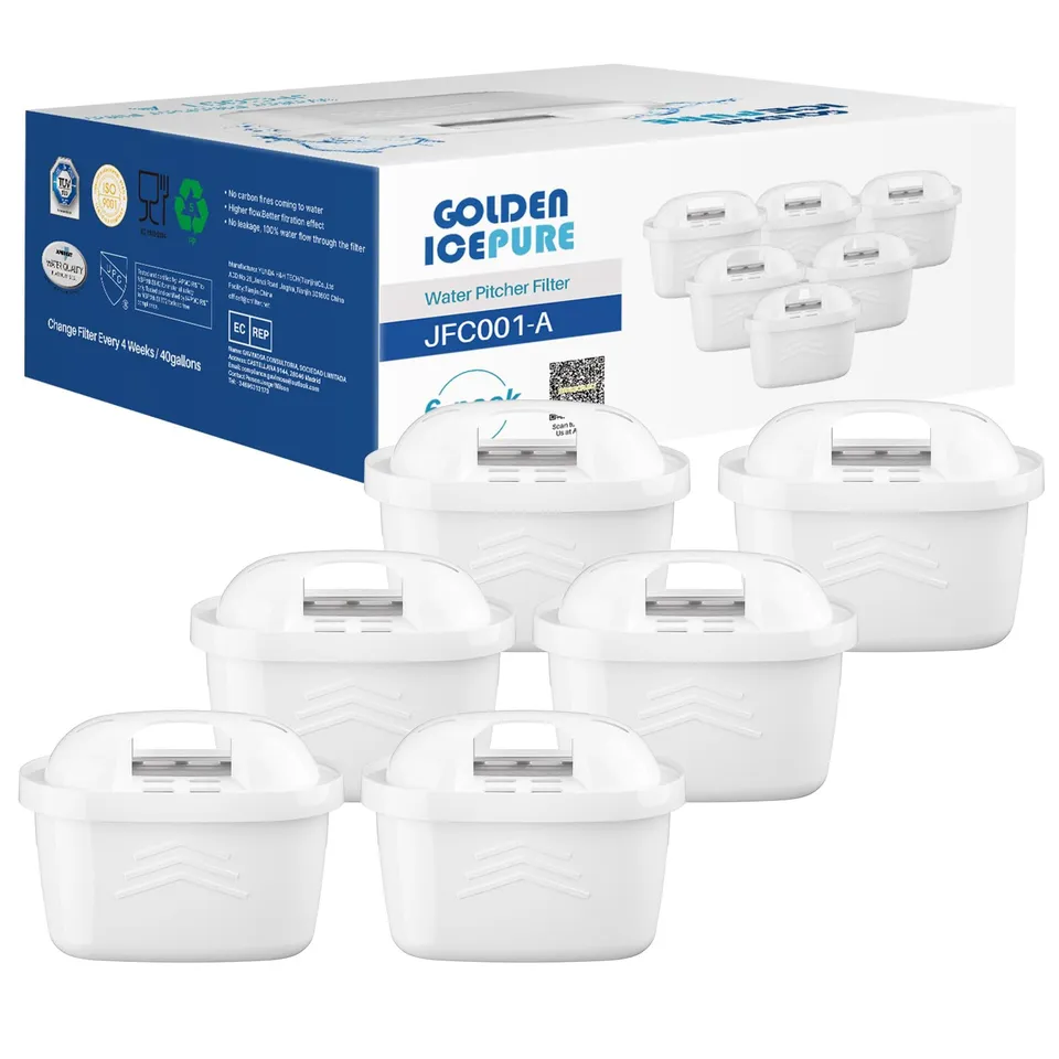 Golden IcePure Wasserfilter Kartuschen 6 Stück Maxtra Kalk