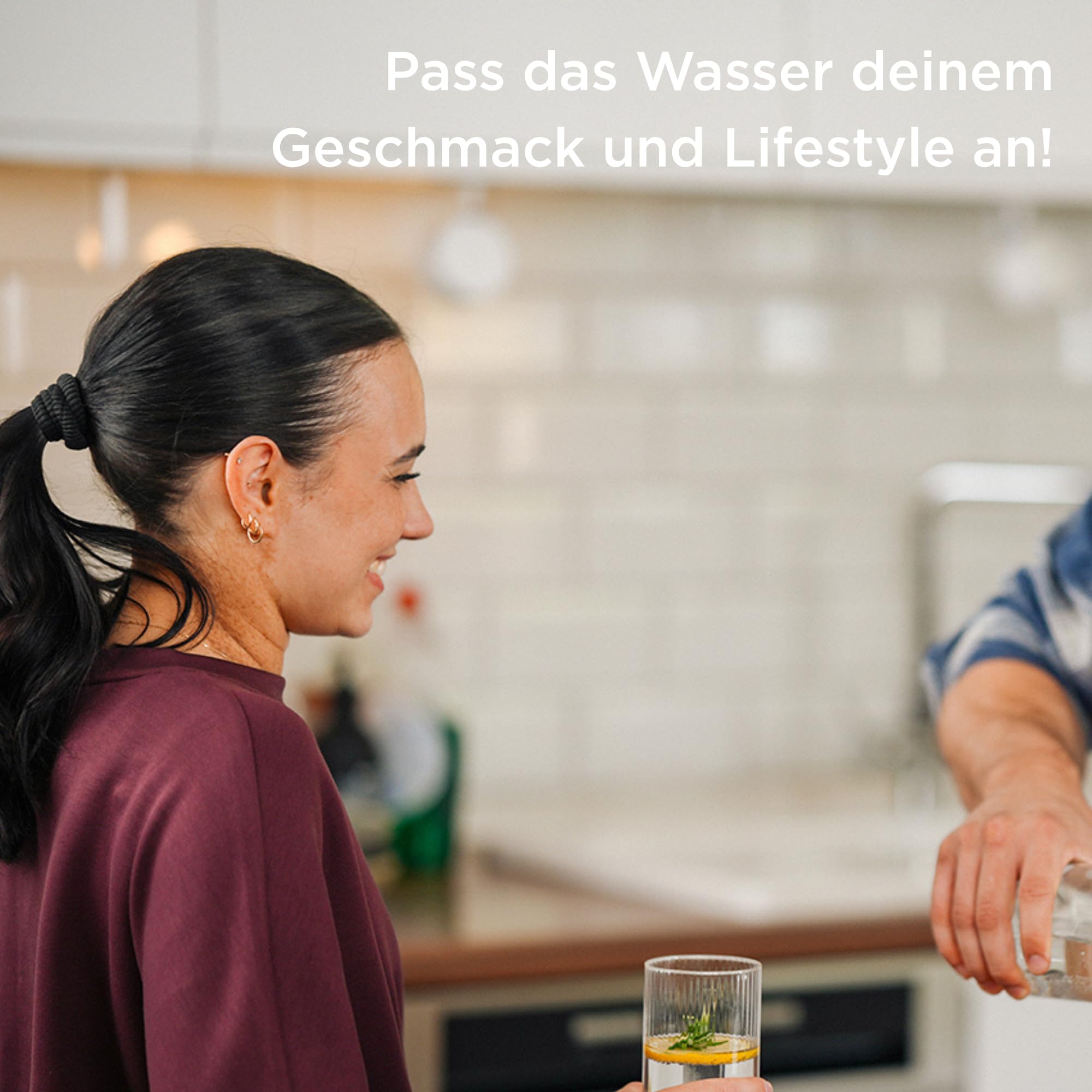 BRITA YOURCE pro select Küchenarmatur eckig Chrom CO2 Set