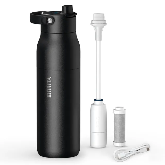 Brita MicroDisc LARQ iQ Trinkflasche 1000 ml schwarz Filter