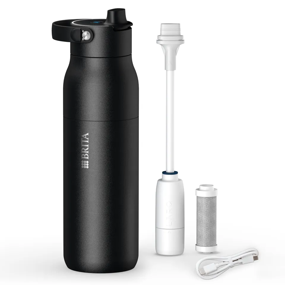 Brita MicroDisc LARQ iQ Trinkflasche 1000 ml schwarz Filter