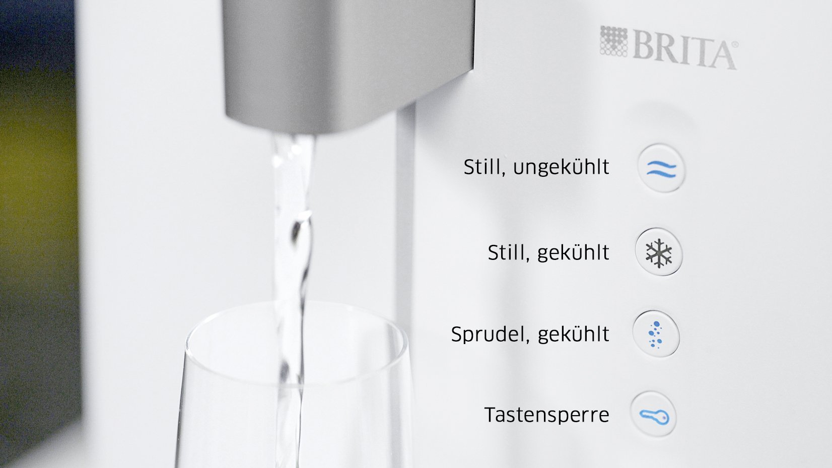BRITA yource pro top Wasserspender still sprudelnd gekühlt
