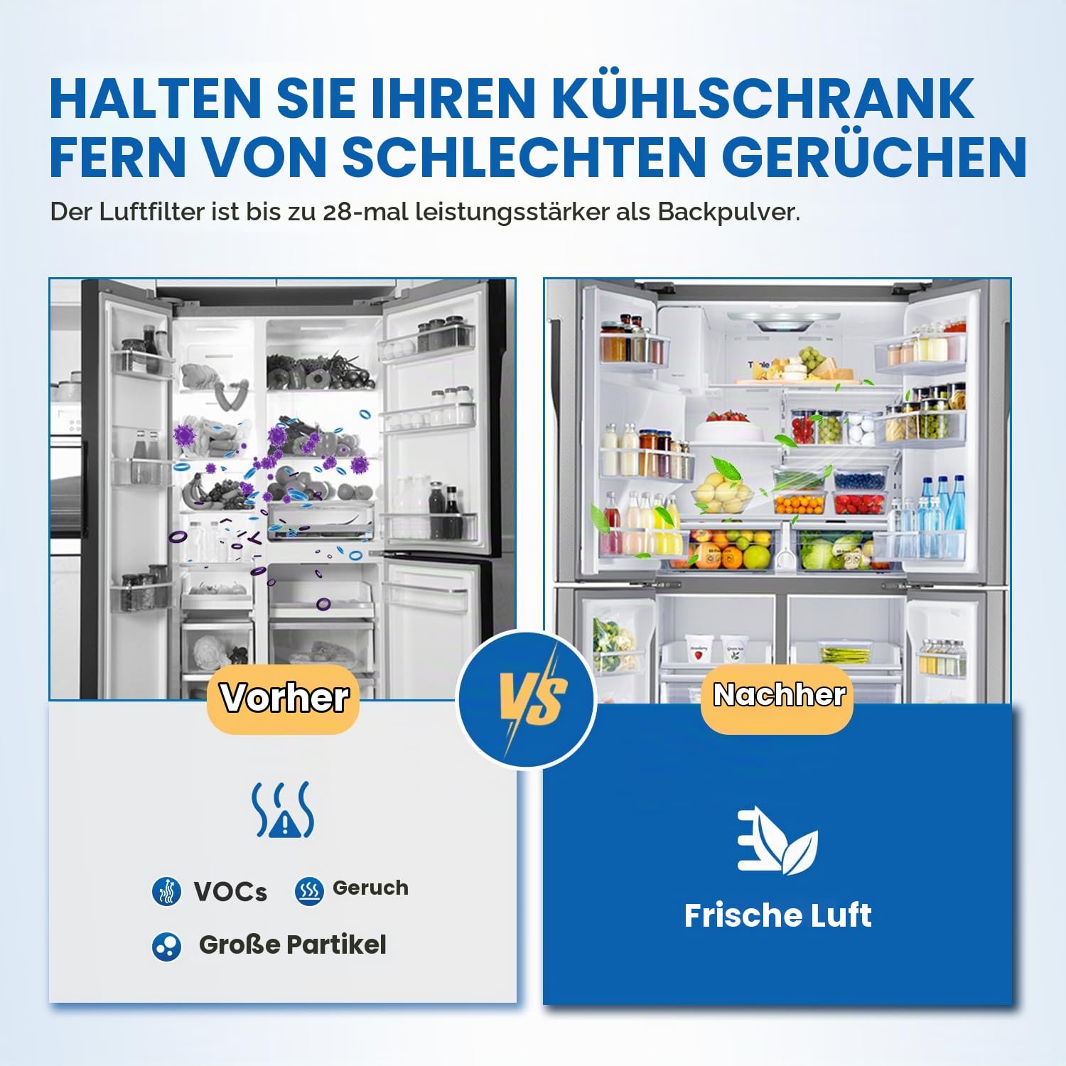 Golden IcePure LT120F Kühlschrank-Luftfilter 6er Pack Aktivkohle