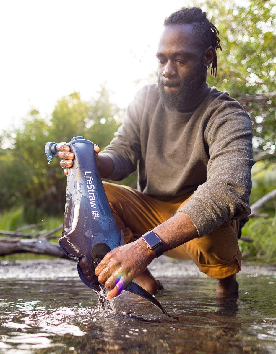 LifeStraw Peak Gravity 3L + Go Flasche Outdoor Set
