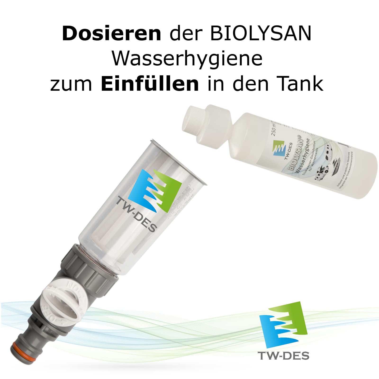 TW-DES Befüllfilter Comfort Wasserfilter mit Wasseruhr Gardena