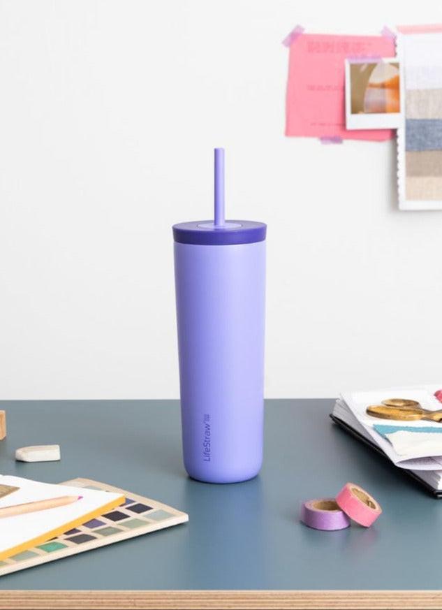LifeStraw Go Series Tumbler Trinkbecher 2er-Pack Apricot Cactus