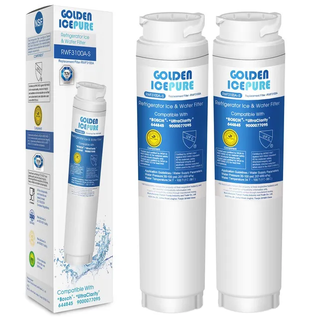 Golden IcePure Refrigerator Water Filters Kühlschrankfilter 2 Stück Bosch