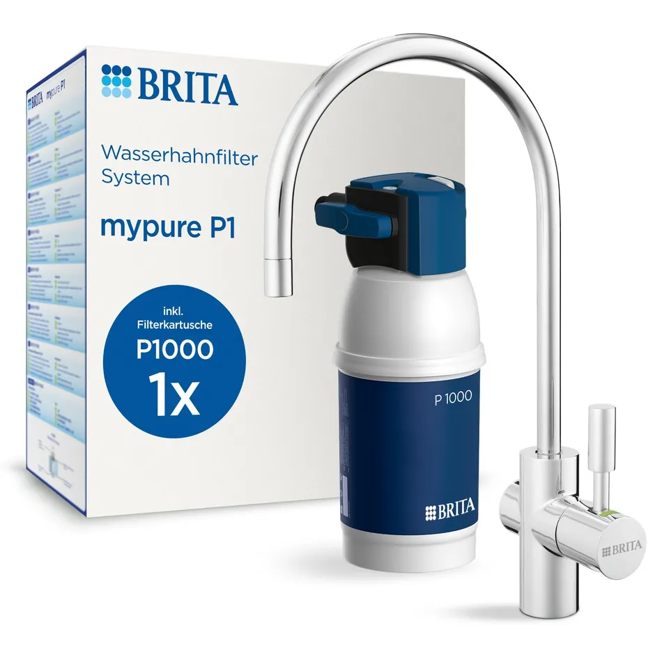BRITA mypure P1 Wasserhahn-Filtersystem P1000 Kalkschutz