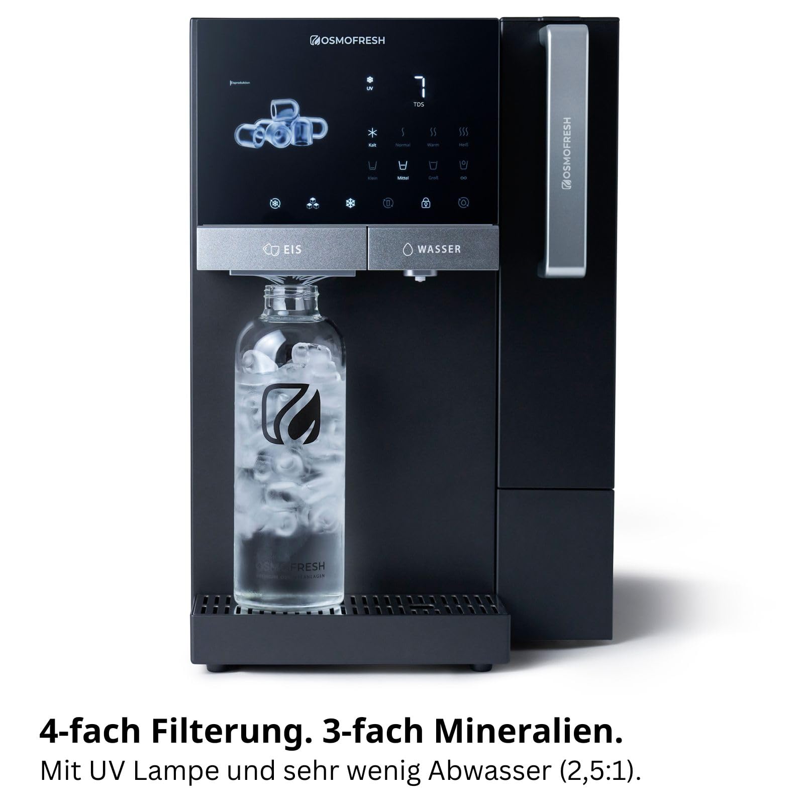 OsmoFresh Fusion Ice Osmoseanlage mit Eiswürfelmaschine 7-fach