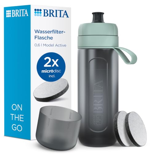 Brita MicroDisc Model Active Trinkflasche 600ml mit Chlor-Filter