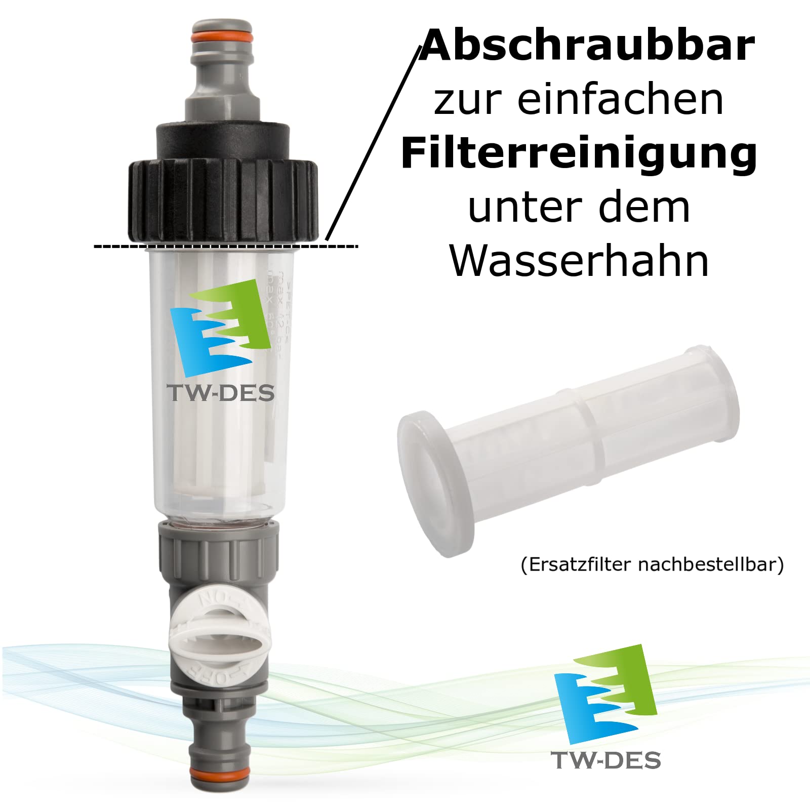 TW-DES Economy Hygieneset Befüllfilter BIOLYSAN 60l Tank