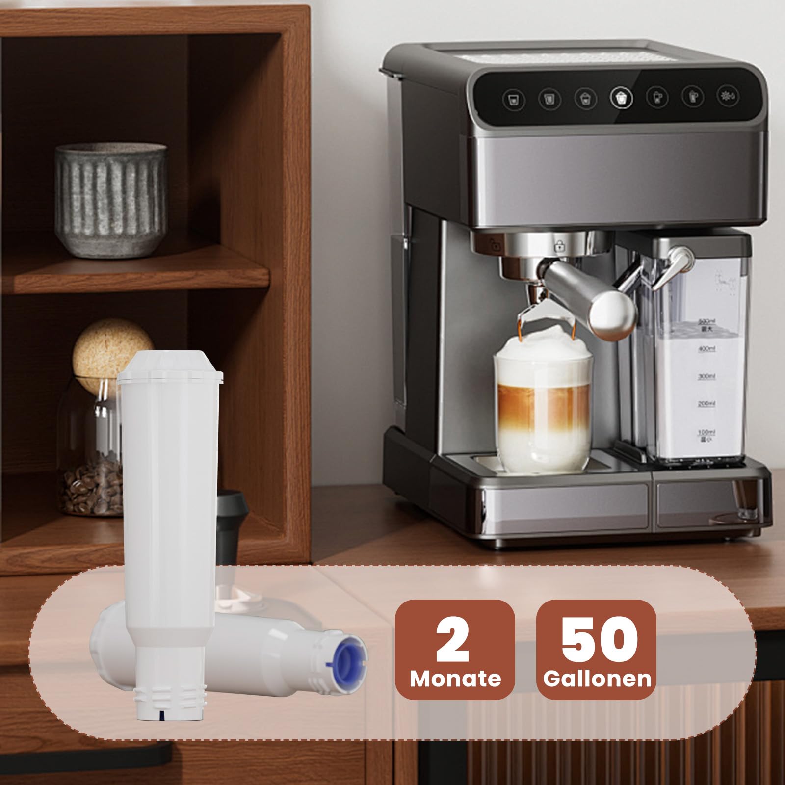 Golden IcePure Coffee Wasserfilter Krups F088 4 Stück Anti-Kalk