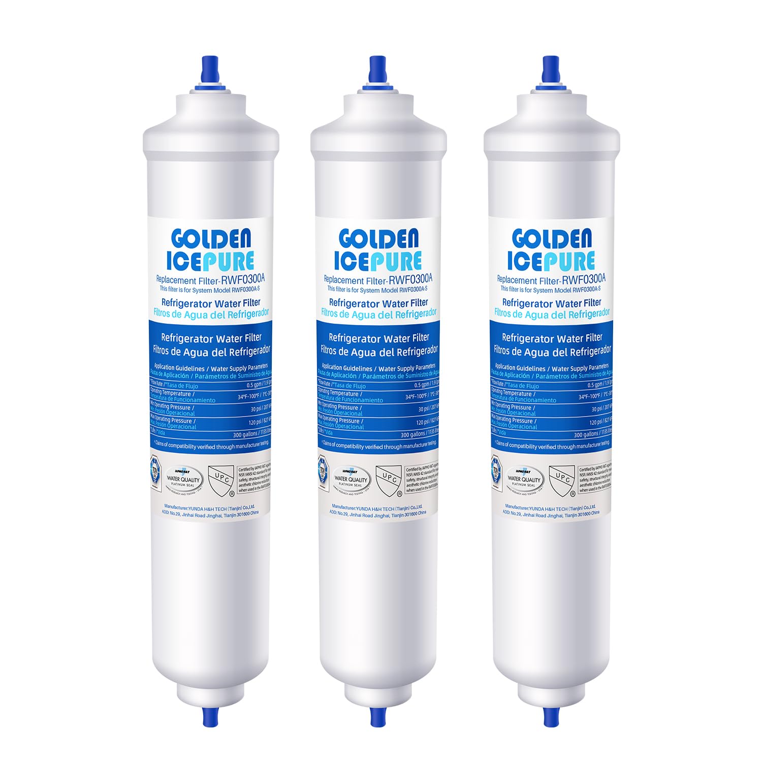 Golden IcePure Kühlschrank-Wasserfilter DA29-10105J 3er Pack