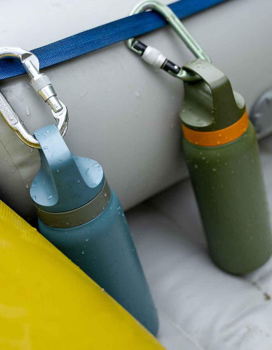 LifeStraw Go Series Edelstahl-Filterflasche 24 oz Tundra